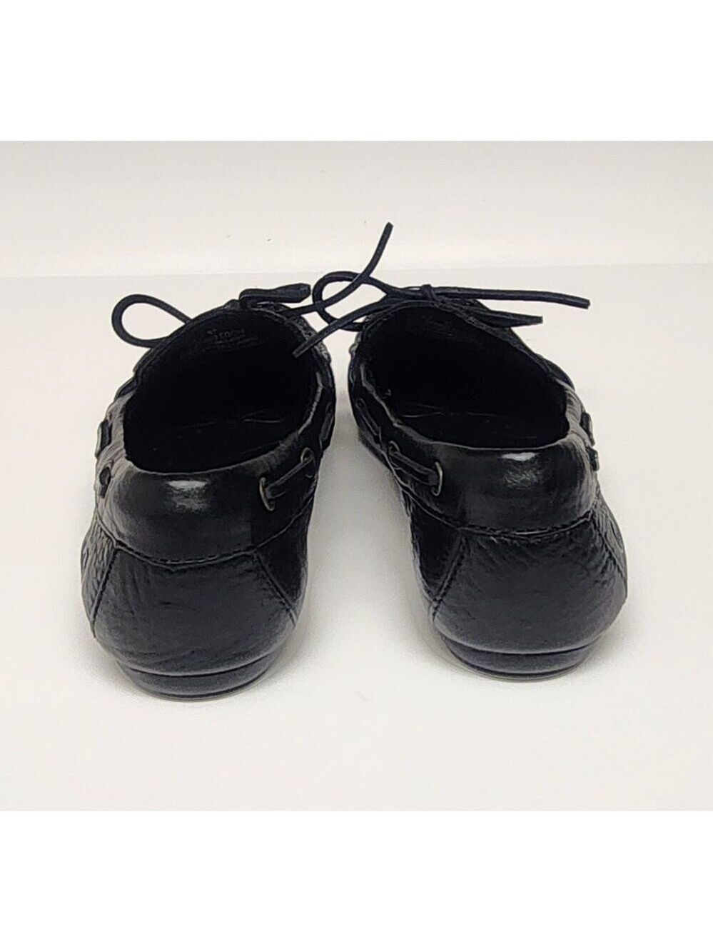 Born Tamala Black Full Grain Boat Shoes B68903 - Size 6.5/37 - Picture 6 of 11